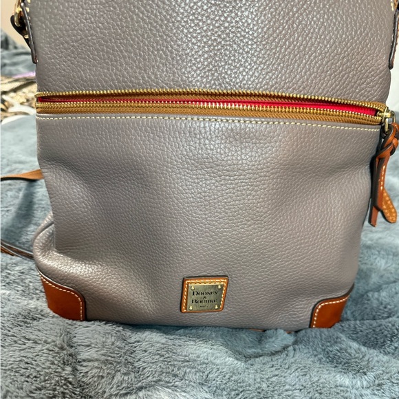 Dooney & Bourke Gray and Brown Crossbody Bag - Picture 8 of 9